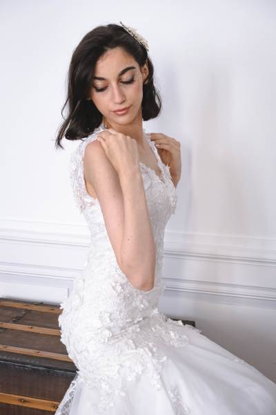 Shooting photo en intérieur pour une marque de tenues de mariage